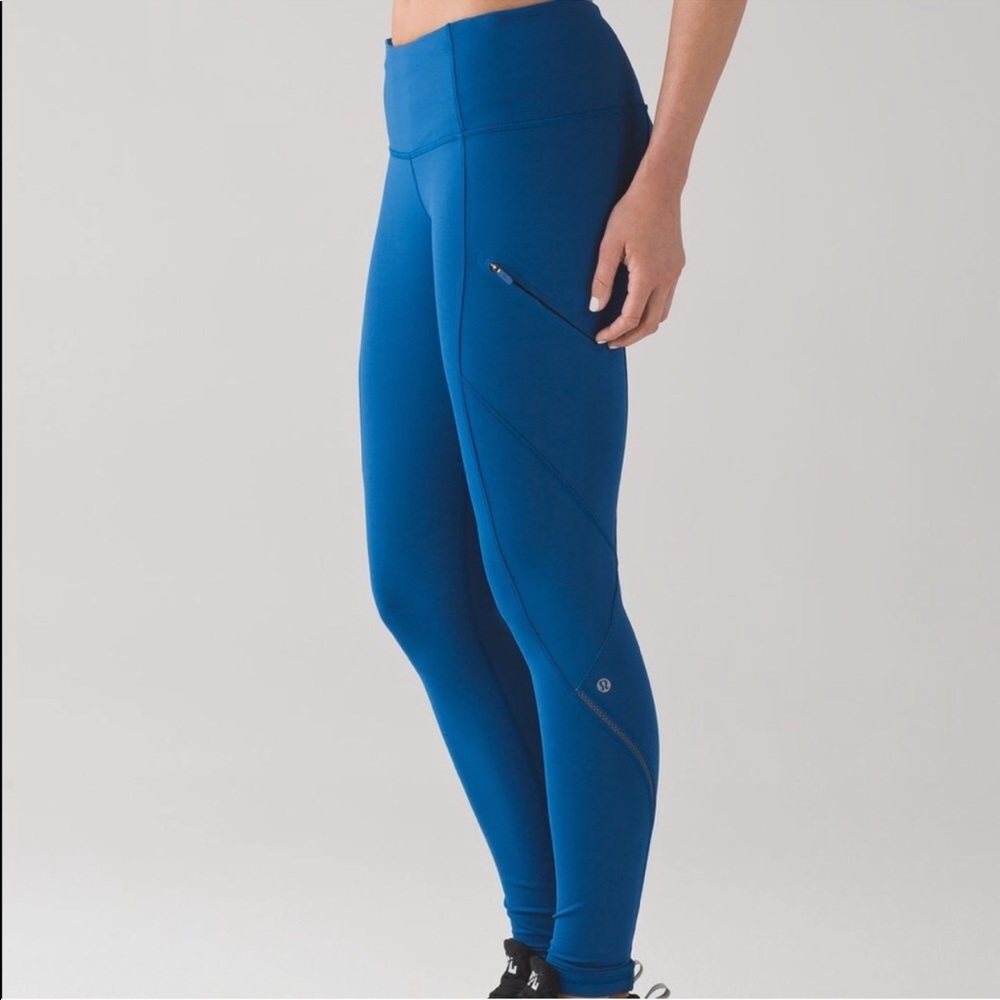 lululemon athletica Blue High-Rise Pocket Leggings